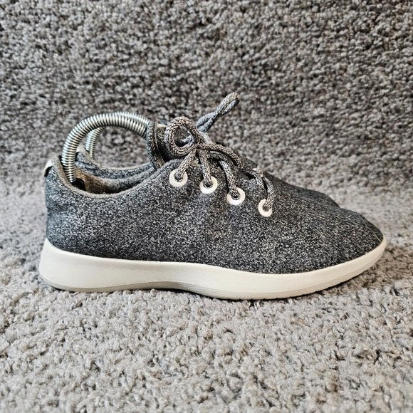 Allbirds Wool Runner Shoes Womens 9 Dark Grey Merino Wool Running Sneakers - Picture 1 of 9